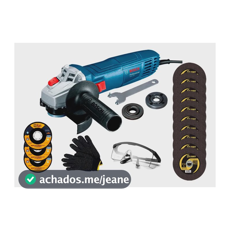 Esmerilhadeira Lixadeira Gws700 710w Bosch C/ Acessórios Cor Azul-aço Frequência 60