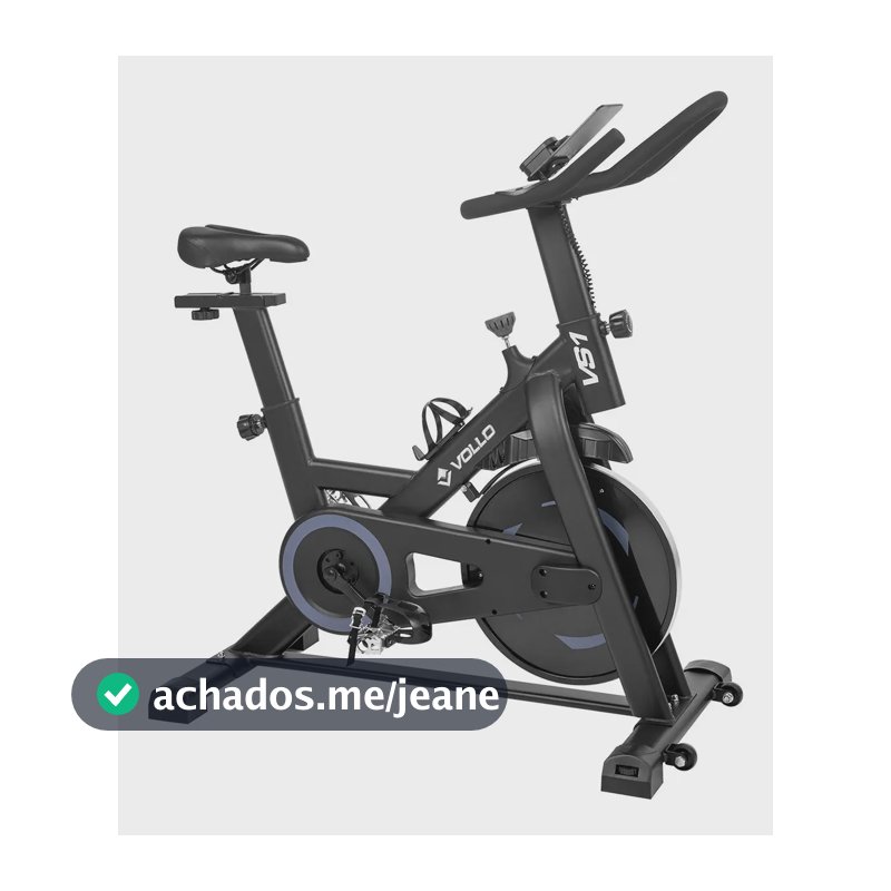 Bicicleta Ergométrica Spinning Magnética Silenciosa VS1 Vollo Cor Preto