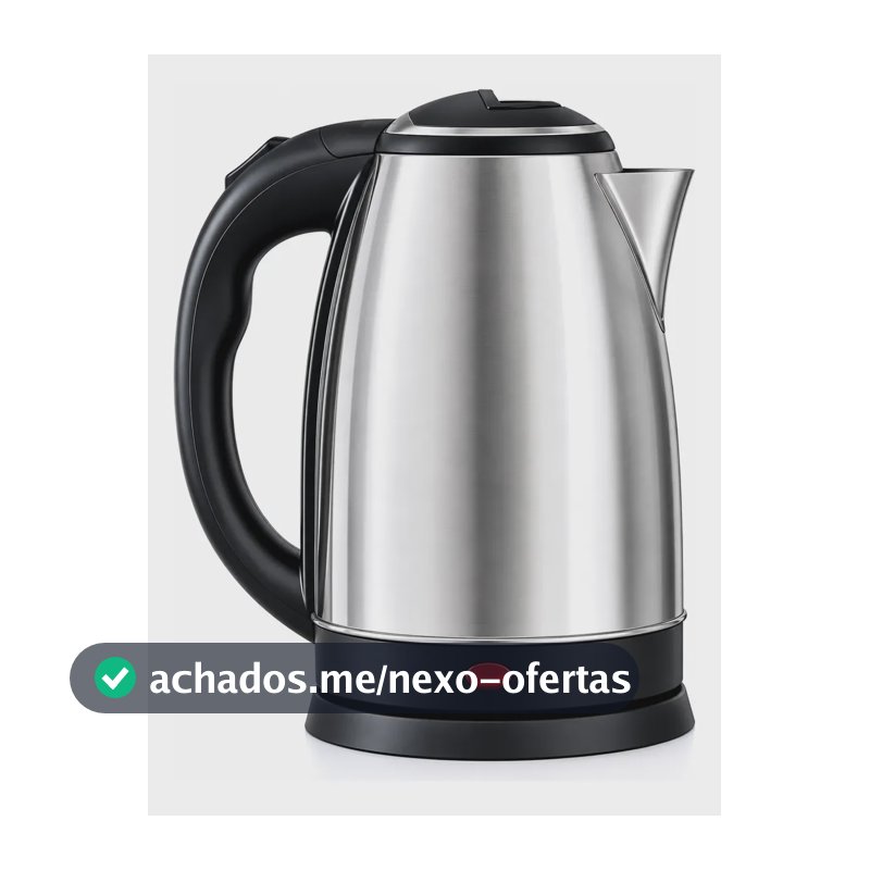 Chaleira Elétrica Inox 1,8l 1000w Aquecimento Super Rápido Prateado 1.2v