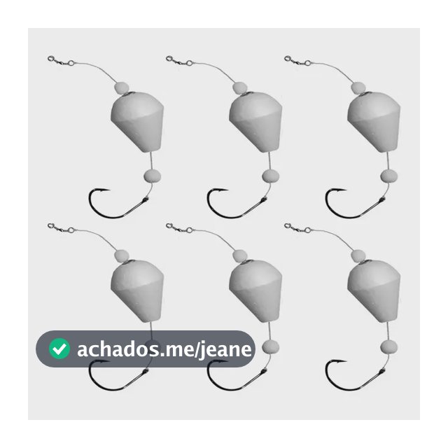 Kit 6 Boias Para Pesca C/ Pão De Superfície