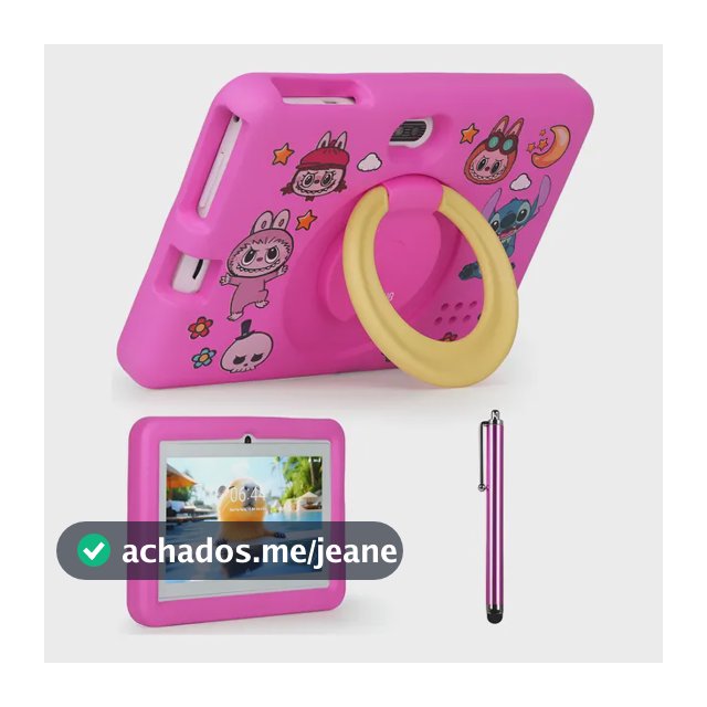 Tablet Kids Infantil Para Criança  Capa Antiqueda 7 T470 Rosa