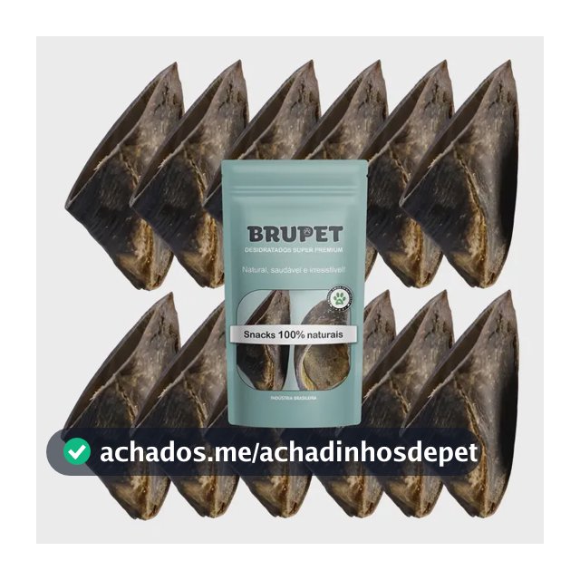 Brupet Mordedor Natural Casco Bovino 12 Unidades Para Cães