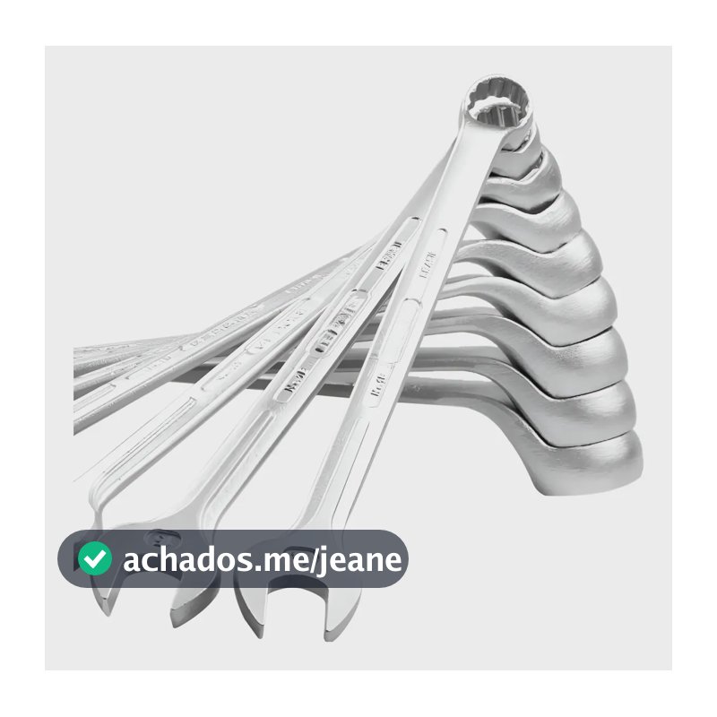 Kit Jogo Chave Combinada 6mm A 10 Mm Boca Estrela Ferramenta Aço