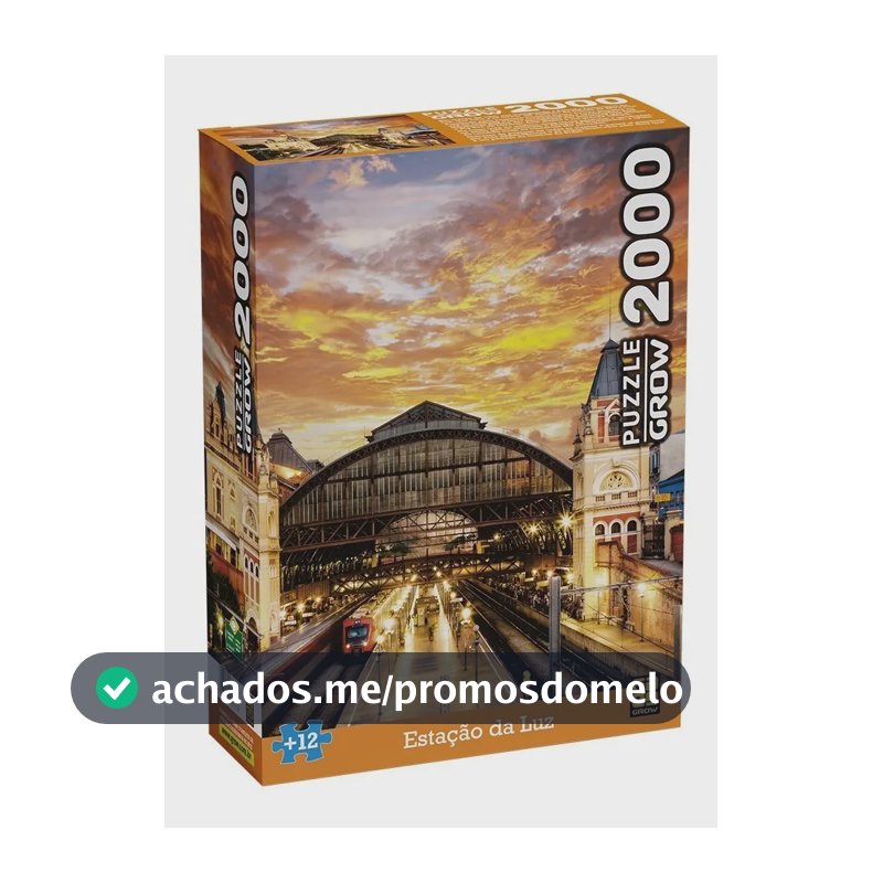 Quebra-Cabeça - 2000 Peças - Estação da Luz - Grow - 3737
