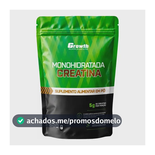 Creatina Monohidratada 500g Pouch - Growth Supplements Sem Sabor