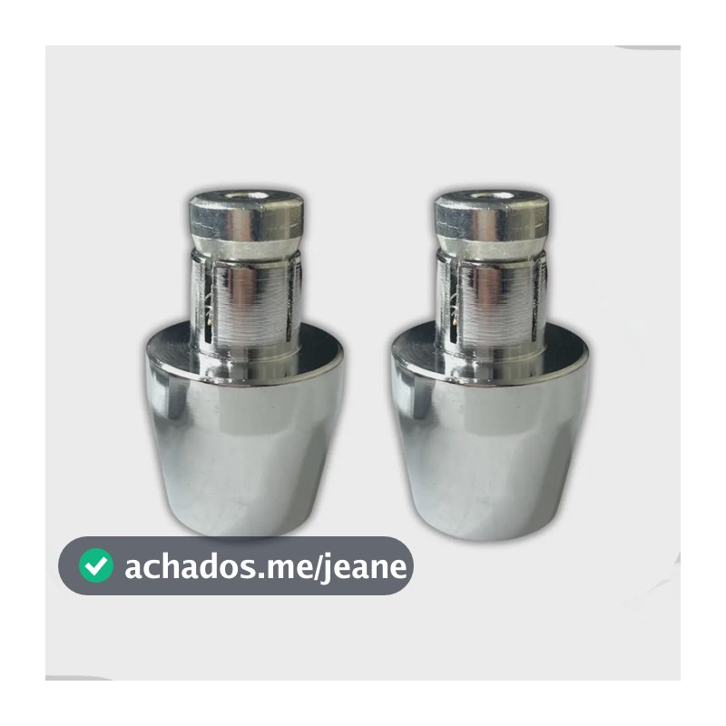Par Peso Pesinho Pcx 150 Para Guidao Oco Cromado Com Bucha