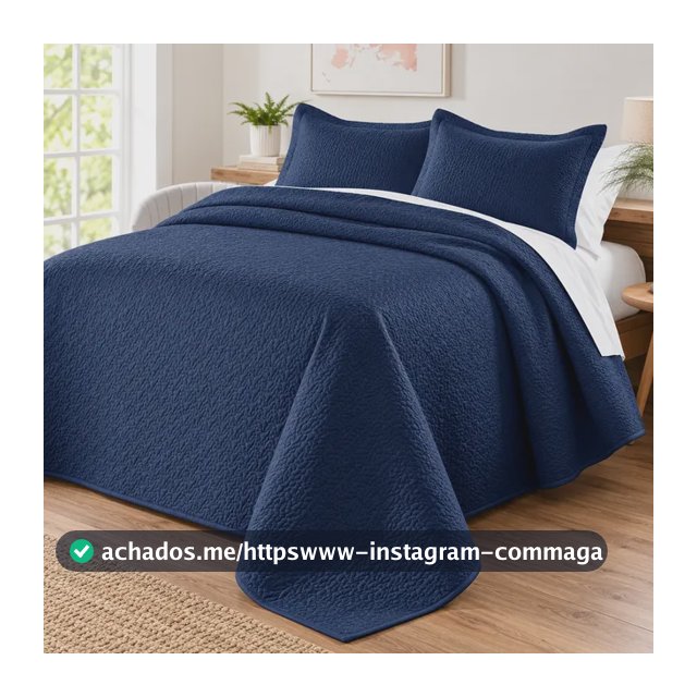 Colcha/cobre Leito Dupla Face Matelado Casal 3 Peças