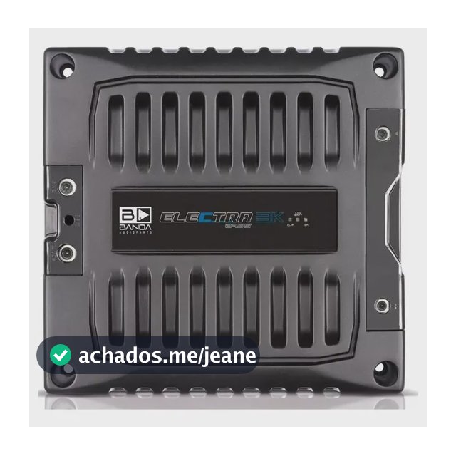 Módulo Amplificador Banda Electra Bass 3K4 3000W 4 Ohms Preto