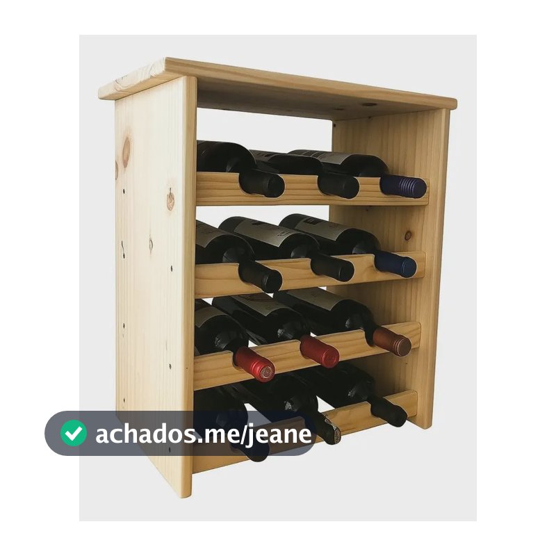 Adega De Vinhos Rústica De Madeira Pinus Wood Jl