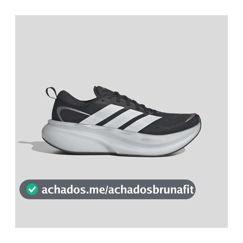 Tênis Feminino Supernova Glide W adidas Preto Liso 37 Br