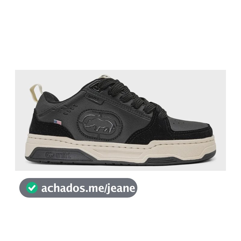 Tênis Ecko Freemont Original - Masc/fem - Todas As Cores Preto / Off White 38 Br