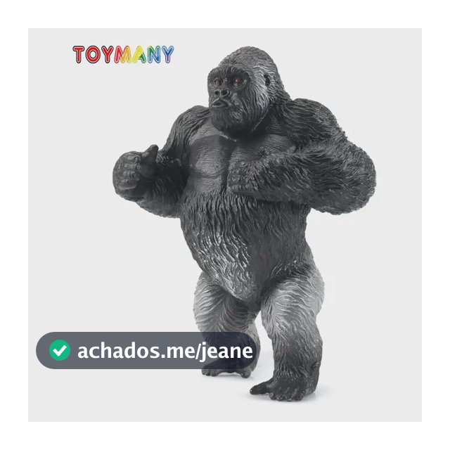 Coleção Toymany Animais Gorila Figura Brinquedo Infantil