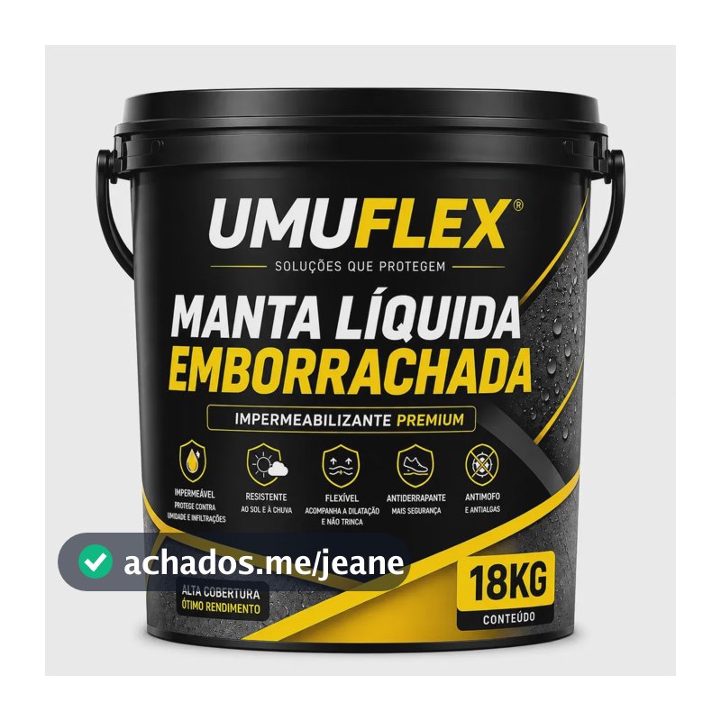 Manta Liquida Emborrachada Impermeabilizante Telhado Laje Areia
