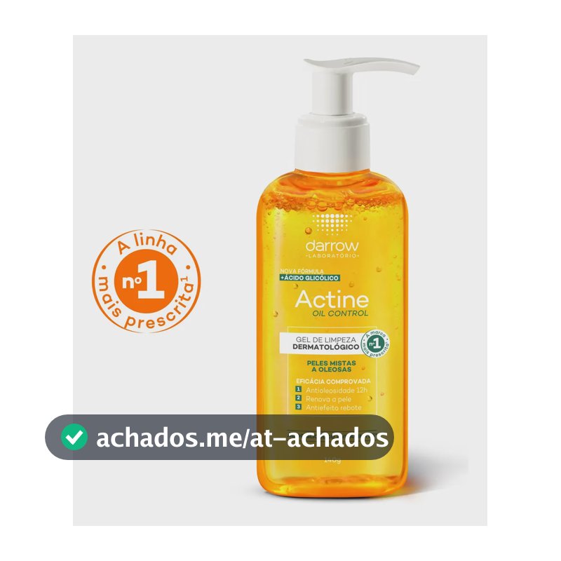 Gel de Limpeza Facial Darrow Actine Oil Control Refil 140g