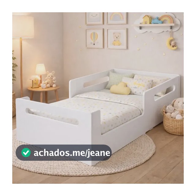 Cama Infantil Montessoriana Baixa Para Quarto De Criança Mdf Branco Cama Infantil