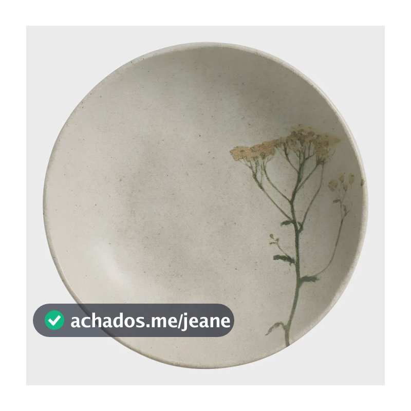 Pratos Fundo Stoneware 22,5cm Bio Campestre Porto Brasil 6 Unidades