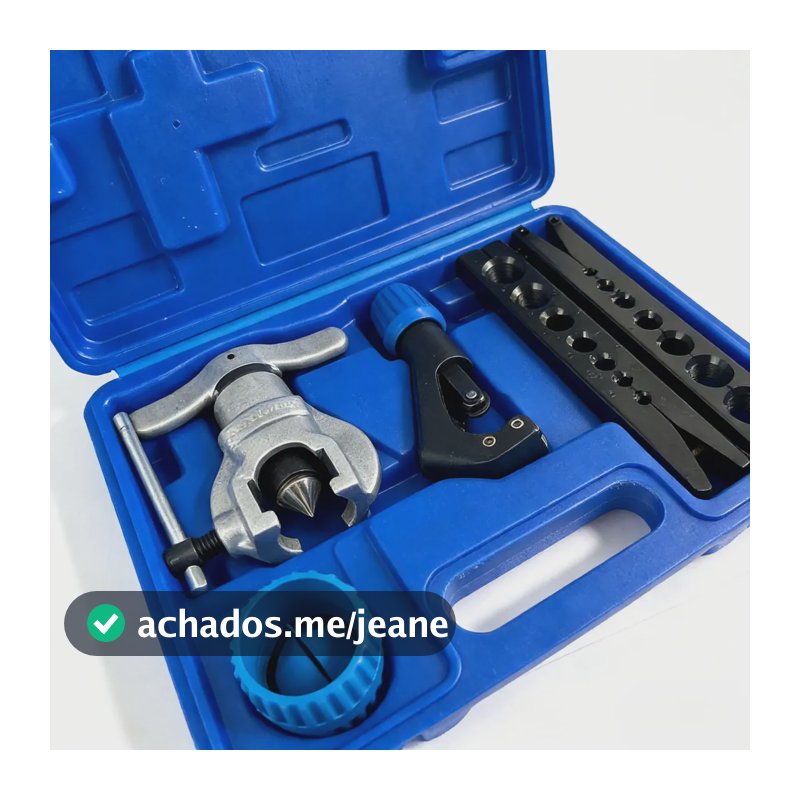 Kit 5 Flangeador Excêntrico 1/4 Á 3/4 E 5mm Á 19mm Azul Jogo 5