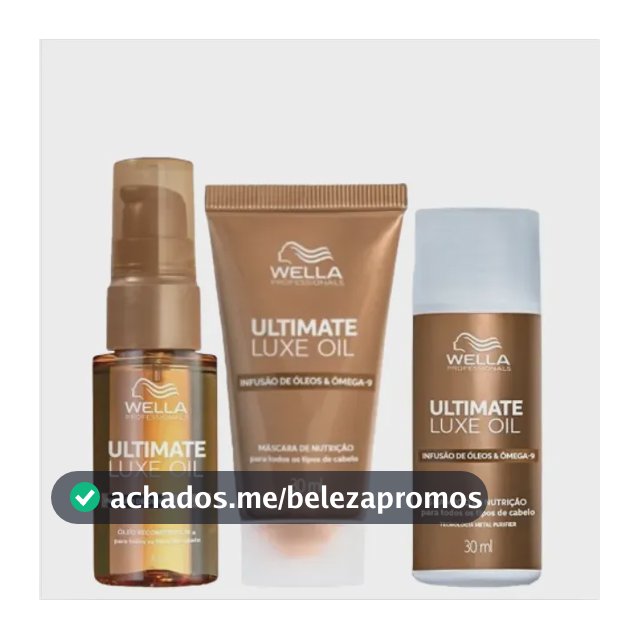Kit Wella Professionals Ultimate Luxe Oil Mini Trio (3 Produ