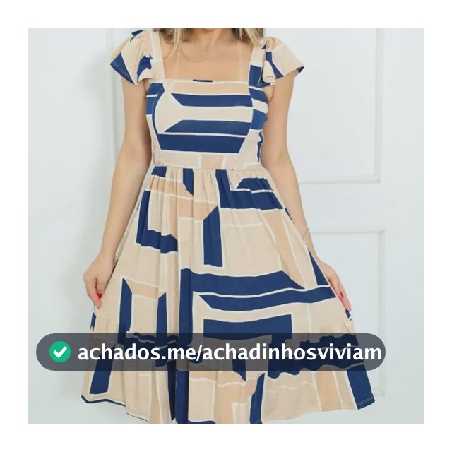 Vestido Feminino Midi Decote Quadrado Moda Evangélica