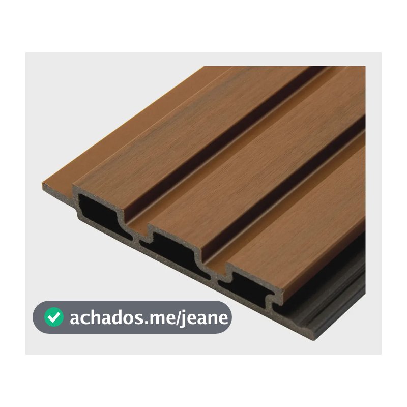 Painel Ripado Área Externa Wpc Ecológico 290 X 20cm Pex Ripado Teca 290cm
