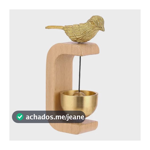 Campainhas De Madeira Penduradas Para Porta Com Pássaro