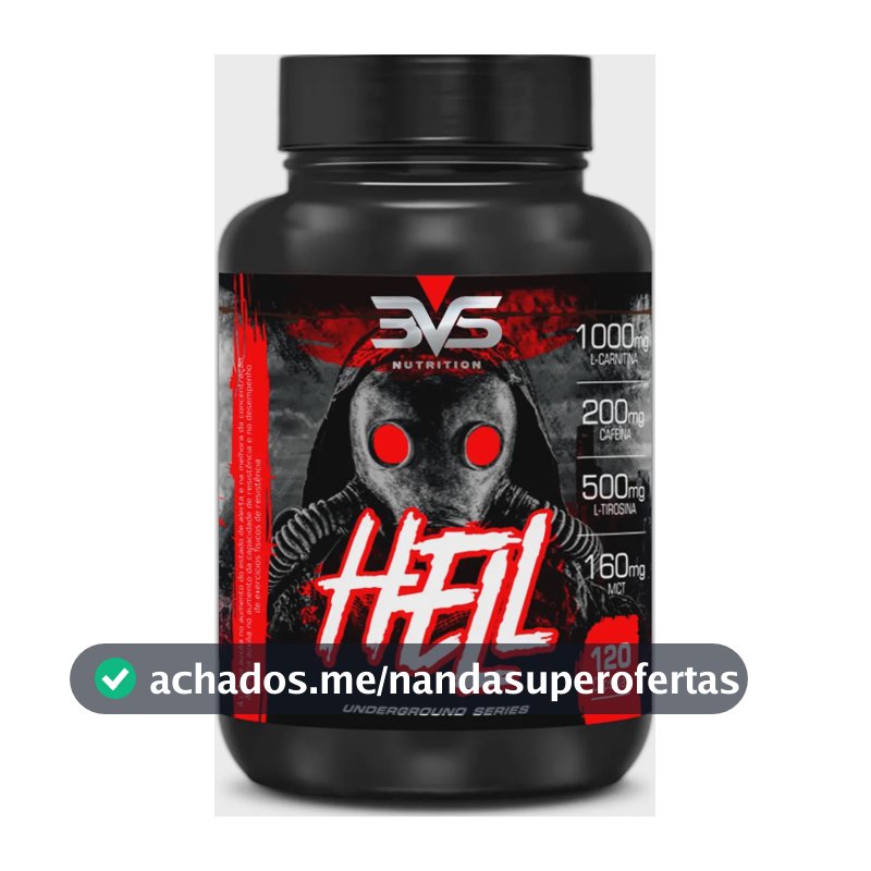 Termogênico Hell - Fórmula Exclusiva Contendo 7 Ingredientes Com Cafeína, L-carnitina, L-tirosina, Mct, Picolinato De Cromo E Vitaminas - 120 Cápsulas
