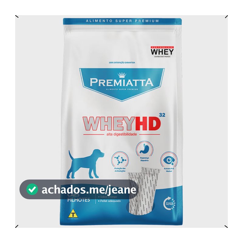 Ração Premiatta Whey Hd Filhote Todas As Raças 6kg