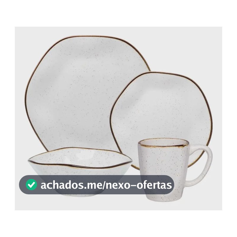 Aparelho De Jantar E Lanche 16 Peças Ryo Maresia