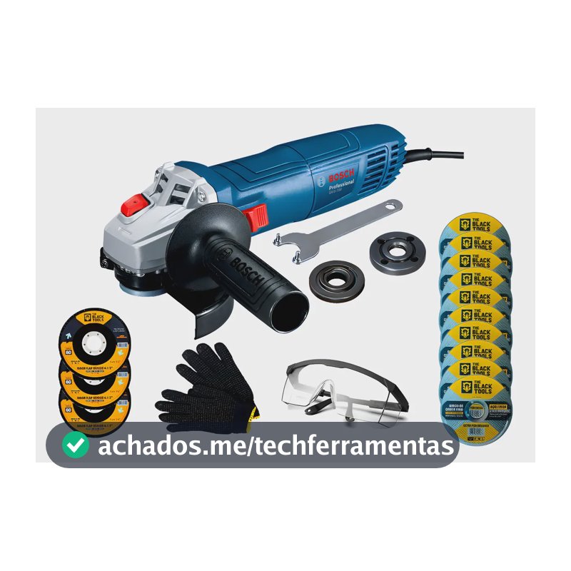Esmerilhadeira Lixadeira Gws700 710w Bosch C/ Acessórios Cor Azul-aço Frequência 60