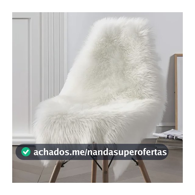 Manta Pelucia Pelo Alto Luxo Decoração, Fotos 80cm X 50 Cm