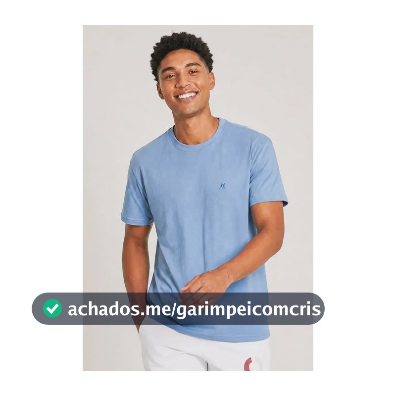 Camiseta Básica Polo Wear Azul-claro G