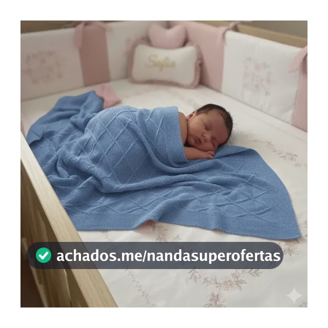 Manta Coberta Bebê Saída De Maternidade Recém Nascido Tricot
