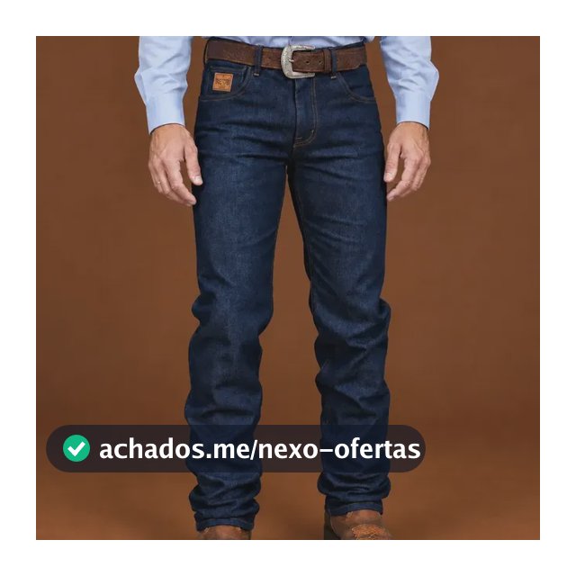 Calça Jeans Masculina Country Rodeio Reforçada Elastano
