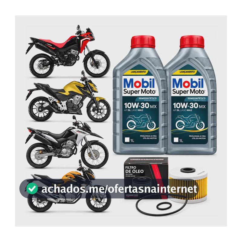 Kit 2 Óleos + Filtro Óleo Cb300 Xre300 Crf250 Sahara Twister