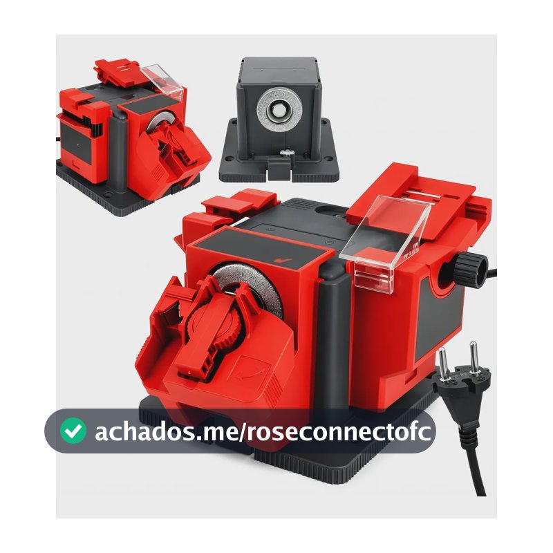 Amolador Multi Afiador Elétrico Universal Com 3 Guias 220v V 220v Vermelho