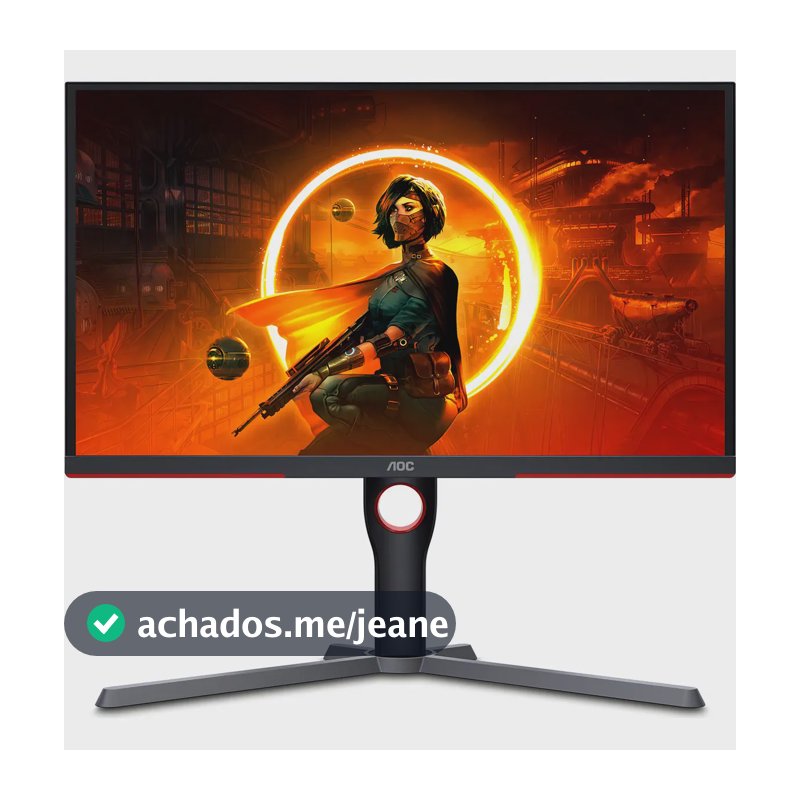 Monitor Gamer Aoc Com Tela De 25 240hz E Resolução Full Hd Preto 127/220v