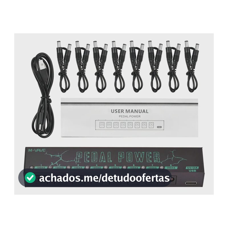 M-vave Fonte De Alimentação Para Pedal De Efeito De Guitar