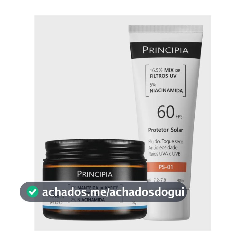 Principia Kit Hidratação E Proteção Facial Ch-o1 + Ps-01 Todo Tipo De Pele Dia/noite