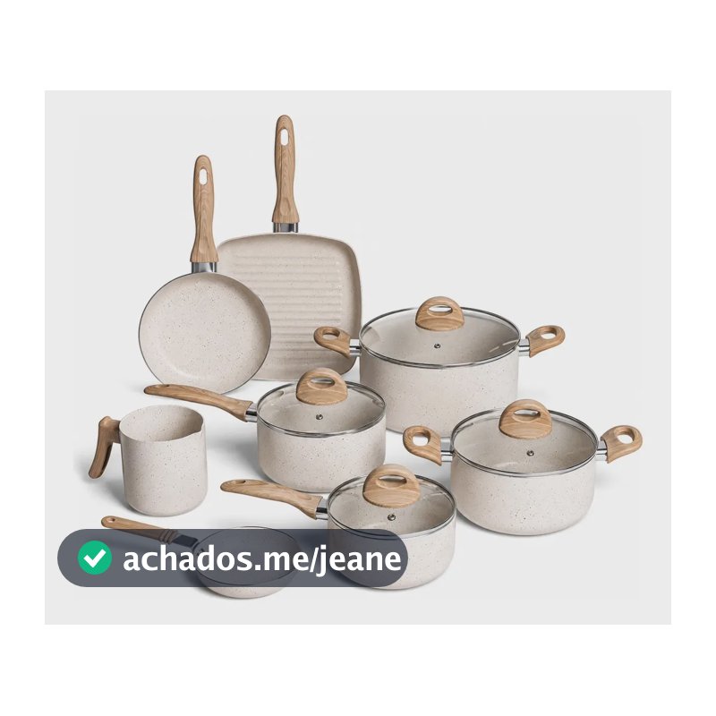 Conjunto De Panelas 8 Peças Conjunto De Panelas Creme