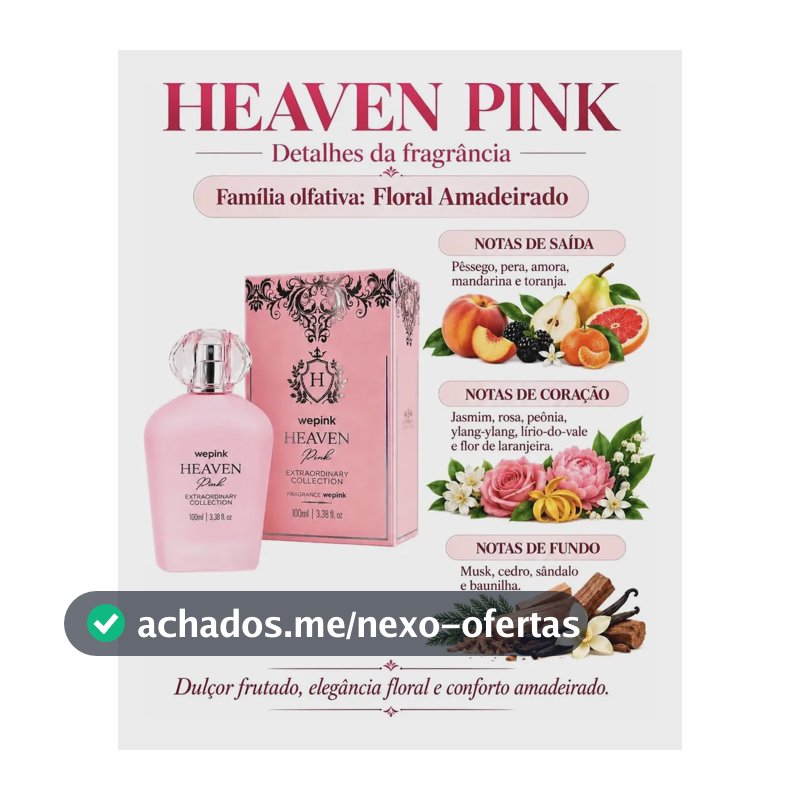 Heaven Pink Desodorante Colônia 100ml - Wepink