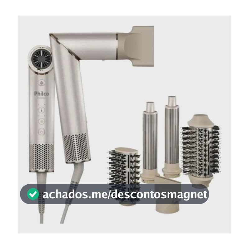 Secador De Cabelos Philco psc3500 4 Em 1 dobrável motor bldc Prateado
