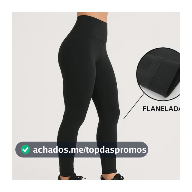 Calça Legging Feminina Cintura Alta Forrada Grossa Térmica