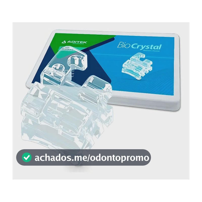 Braquete Estetico Biocrystal Transparente Resistente C/20 Un
