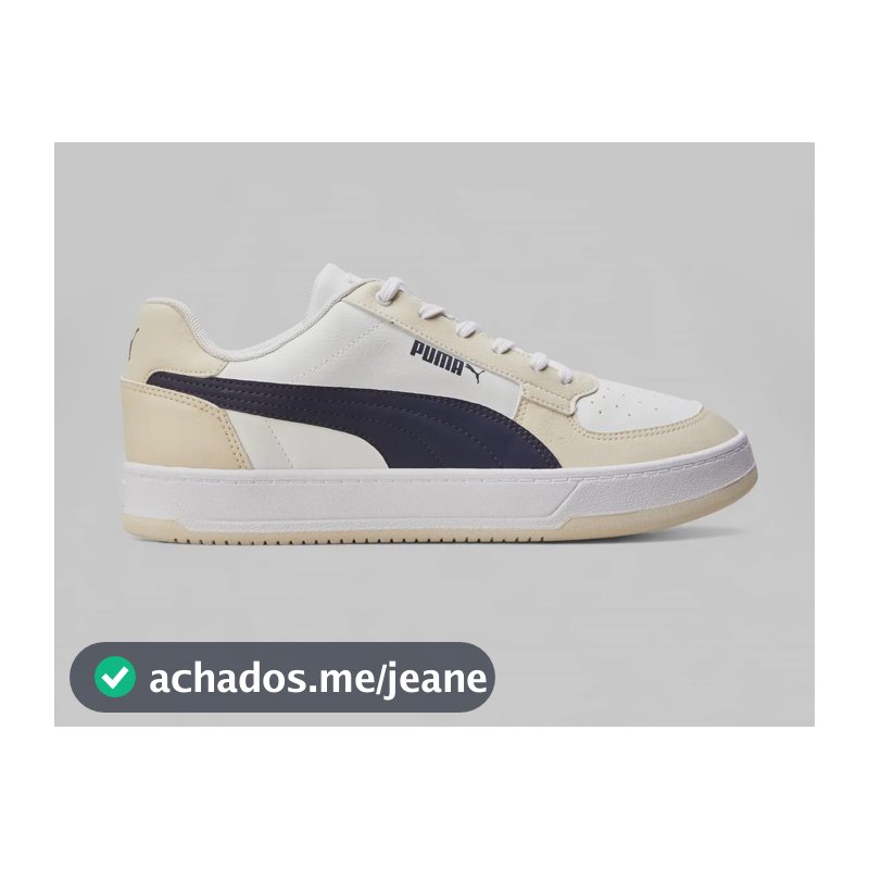 Tênis Masculino Caven 2.0 Bdp Puma Branco E Bege Liso 38 Br