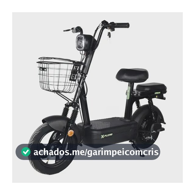 Bicicleta Scooter Elétrica Xplore 48v/ 12ah 500w Sem Cnh Preto