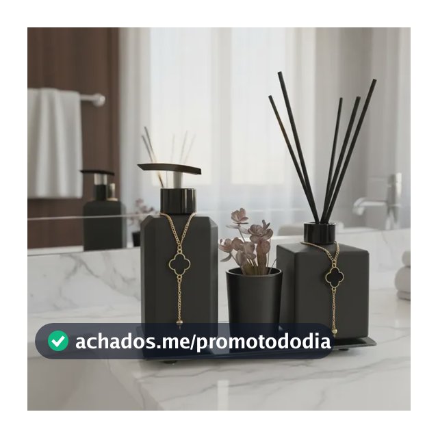 Kit Lavabo Luxo Preto Para Deixar O Seu Banheiro Perfeito Preto