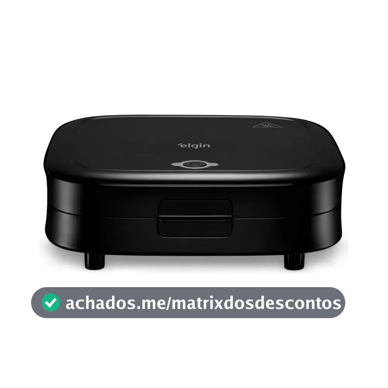 Sanduicheira Duo Time 800w Antiaderente Preta Elgin Preto