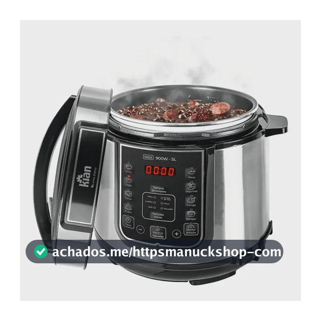 Panela De Pressão Elétrica 5 Litros Kian Inox
