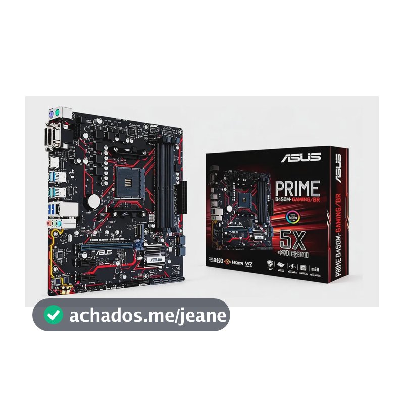 Placa-mãe Asus Prime B450m-gaming Br 90mb17w0-c1bay0 Am4 Preto