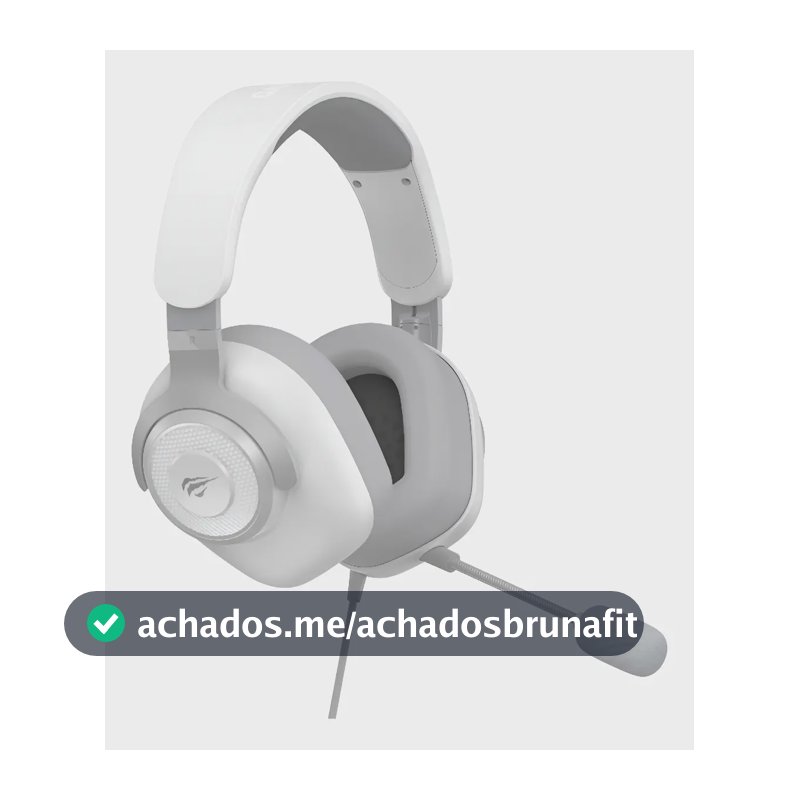 Fone de Ouvido Gamer Havit H2230D 7.1 P3 50mm para PC e Consoles Cor Branco
